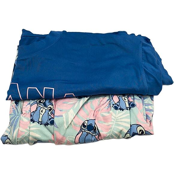 Disney Stitch Ohana 2-Piece Soft Pajama Set T-Shirt/Pants Women's Medium NWOT - Picture 4 of 9